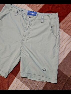 WHITE WATER Brand Men’s Light Sage Green Board Shorts SWIM Size 34 Swordfish